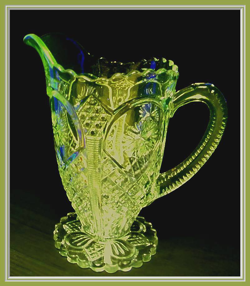 EAPG Ornate Star Cream, Tarentum Glass, c. 1907 EAPG Ornate Star Cream, Tarentum Glass, c. 1907