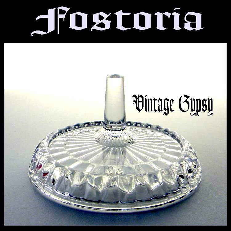 1980 Fostoria Made for Avon, Rare Soap Dish Ring Holder Combo Dish Marked 1980 Fostoria Made for Avon, Rare Soap Dish Ring Holder Combo Dish Marked