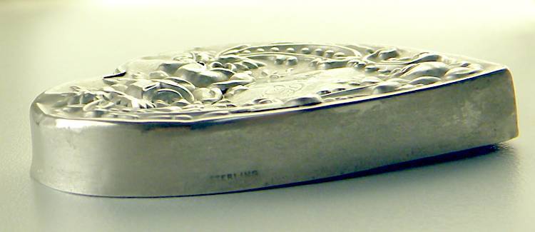 Hand Cut Glass Trinket or Jewelry Box with Decorative Sterling Silver Lid Hand Cut Glass Trinket or Jewelry Box with Decorative Sterling Silver Lid