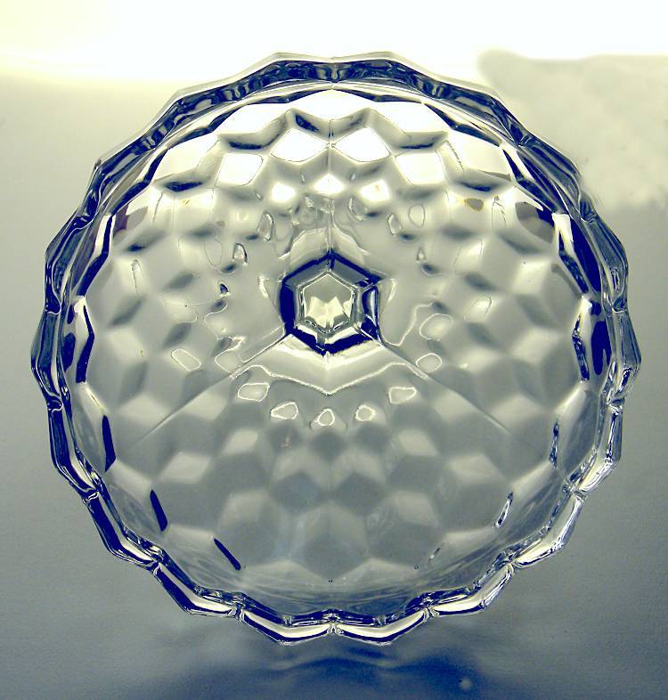 Fostoria "American" Pattern Glass Tall Compote Fostoria "American" Pattern Glass Tall Compote