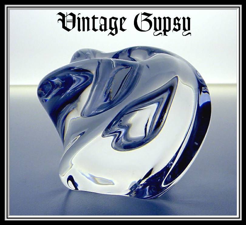 St. Louis Elegant Signed Crystal Vase & Matching Candle Holder St. Louis Elegant Signed Crystal Vase & Matching Candle Holder