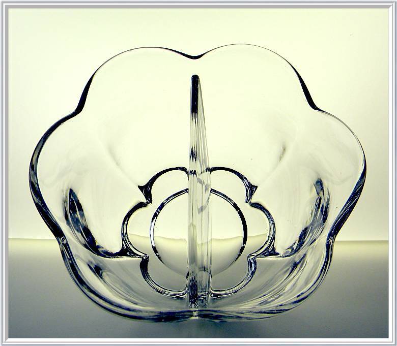 Duncan Miller Elegant Glass Twin Bowl Salad Dressing Set Duncan Miller Elegant Glass Twin Bowl Salad Dressing Set