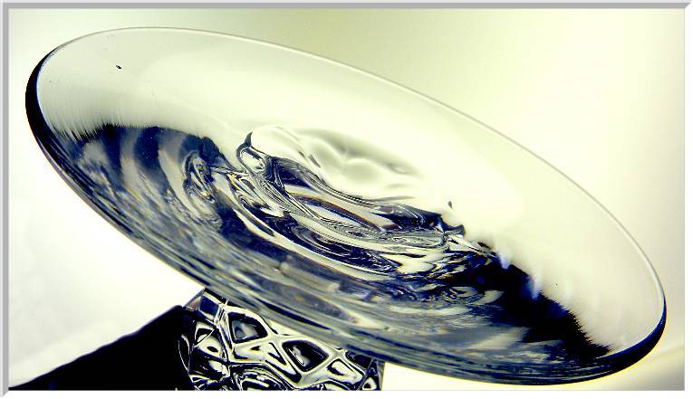 Fostoria "American" Pressed Pattern Glass Candle Holder Fostoria "American" Pressed Pattern Glass Candle Holder