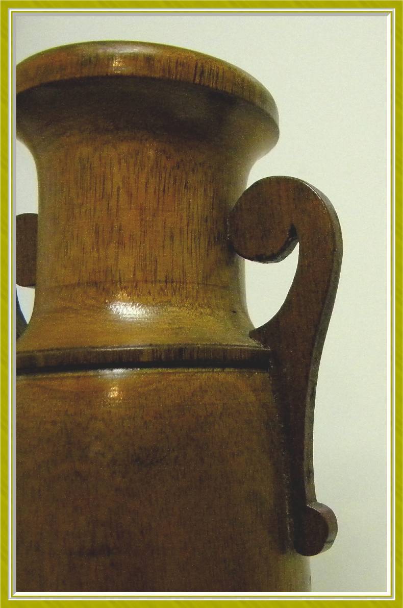 Very Old Hand Made Wooden Folk Art Urn Or Vase Very Old Hand Made Wooden Folk Art Urn Or Vase