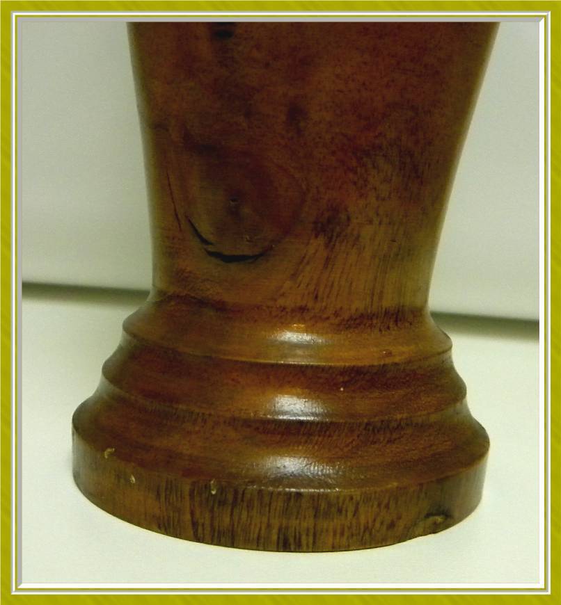 Very Old Hand Made Wooden Folk Art Urn Or Vase Very Old Hand Made Wooden Folk Art Urn Or Vase