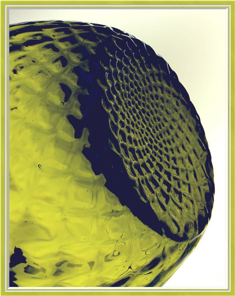 Gorgeous Vintage Vase with Intricate Inner Optical Pattern Gorgeous Vintage Vase with Intricate Inner Optical Pattern