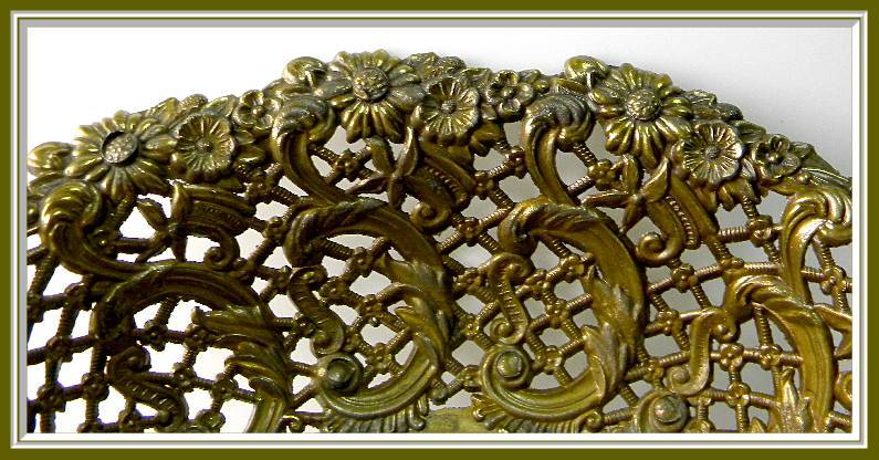 Early 1900's Beautifully Detailed Italian Metal Fruit / Centerpiece Bowl Early 1900's Beautifully Detailed Italian Metal Fruit / Centerpiece Bowl