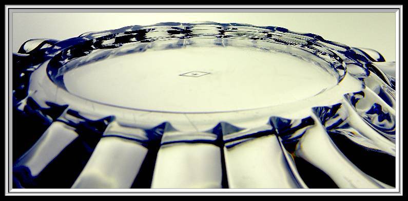 Heisey Glass "Crystolite" Pattern Glass Signed Oval Plate Heisey Glass "Crystolite" Pattern Glass Signed Oval Plate