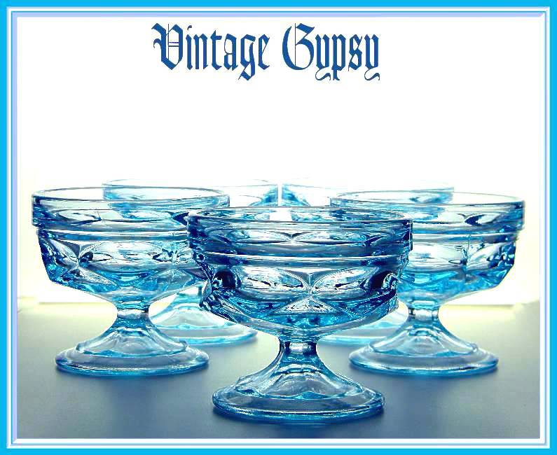 Anchor Hocking "Fairfield" Champagne / Tall Sherbets ~Set 0f 5~ Anchor Hocking "Fairfield" Champagne / Tall Sherbets ~Set 0f 5~