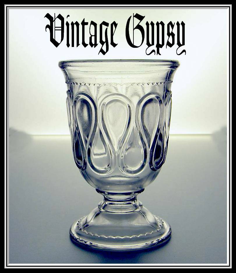 EAPG Ribbon Candy Spooner, U.S. Glass Bryce 1891 EAPG Ribbon Candy Spooner, U.S. Glass Bryce 1891