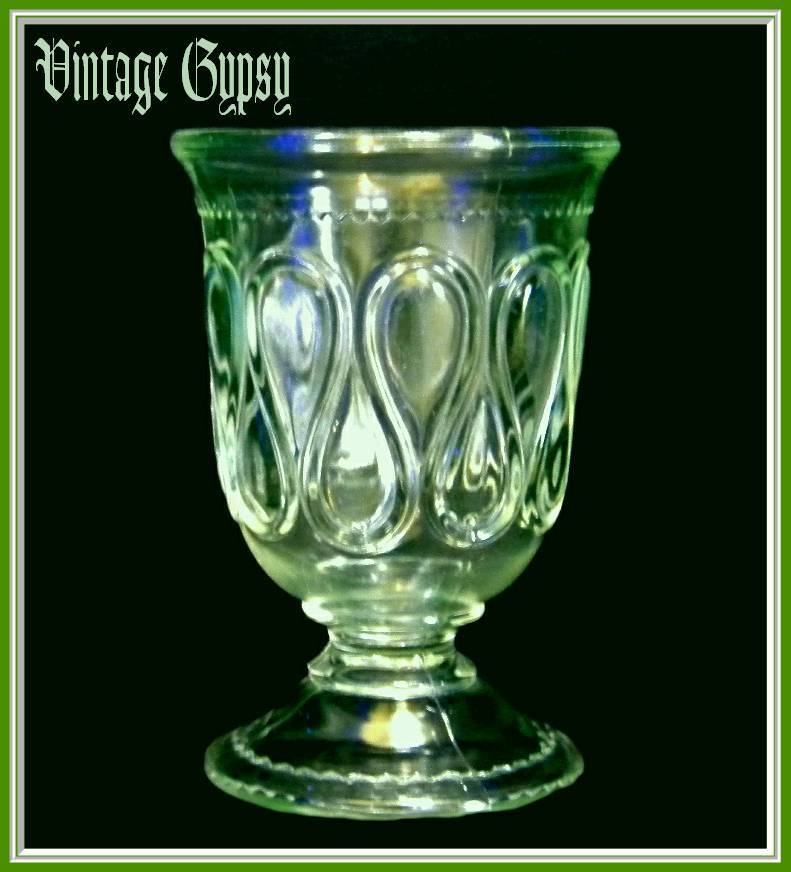 EAPG Ribbon Candy Spooner, U.S. Glass Bryce 1891 EAPG Ribbon Candy Spooner, U.S. Glass Bryce 1891