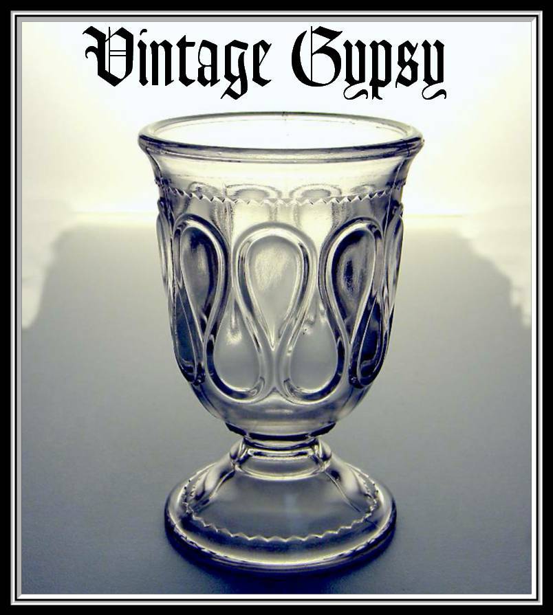 EAPG Ribbon Candy Spooner, U.S. Glass Bryce 1891 EAPG Ribbon Candy Spooner, U.S. Glass Bryce 1891