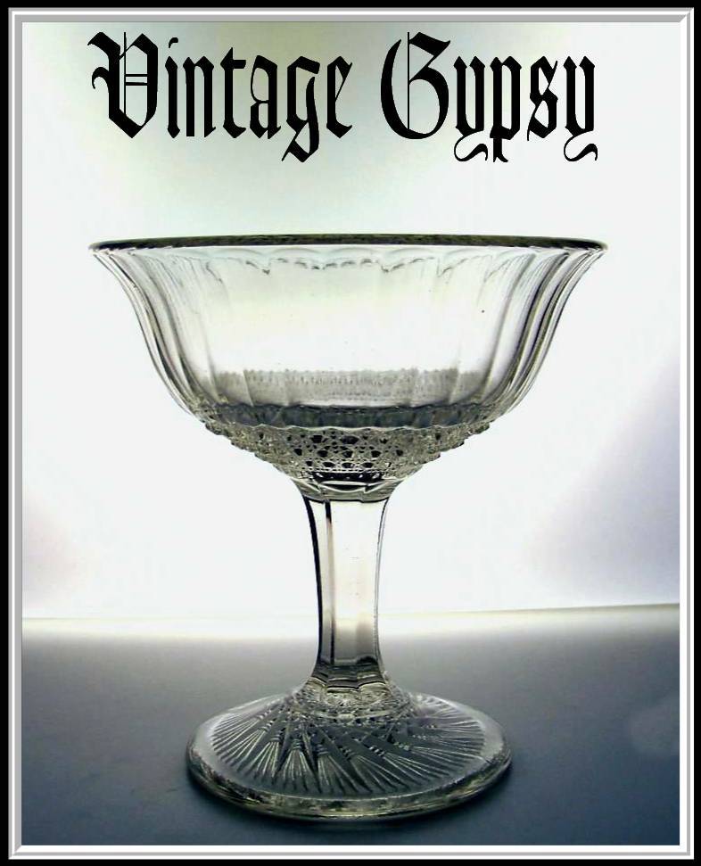 Vintage Pattern Glass Compote Unknown Pattern Vintage Pattern Glass Compote Unknown Pattern