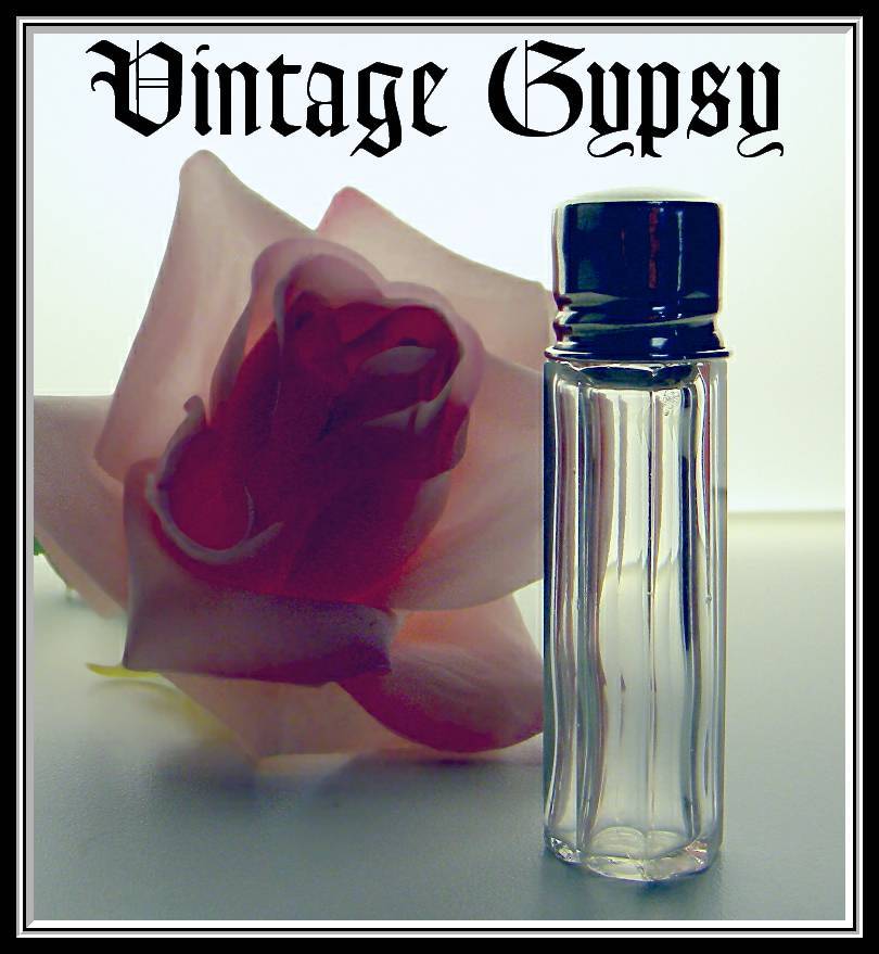 Miniature Cut Glass Scent Bottle with Sterling Silver Top Miniature Cut Glass Scent Bottle with Sterling Silver Top
