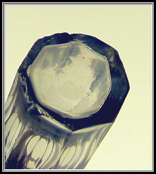 Miniature Cut Glass Scent Bottle with Sterling Silver Top Miniature Cut Glass Scent Bottle with Sterling Silver Top