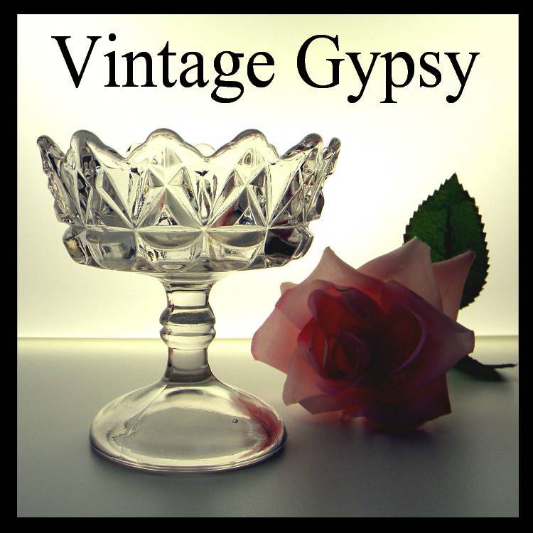 EAPG Pointed Jewel Jelly Compote, Columbia Glass, c. 1888 EAPG Pointed Jewel Jelly Compote, Columbia Glass, c. 1888
