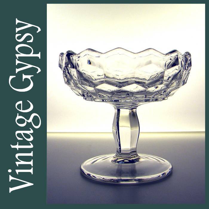 Fostoria "American" Early Open Jelly Compote Fostoria "American" Early Open Jelly Compote