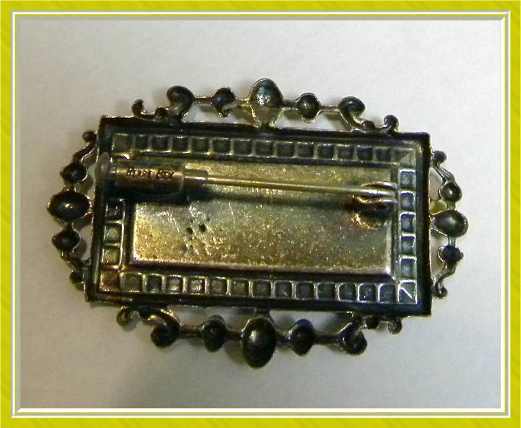 Pierre Bex Handcrafted Vintage Pin with Genuine Pressed Flowers Pierre Bex Handcrafted Vintage Pin with Genuine Pressed Flowers