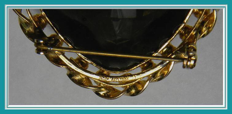 Gorgeous Large Faceted Glass & Rhinestone Brooch, C. 1950's Austria Gorgeous Large Faceted Glass & Rhinestone Brooch, C. 1950's Austria