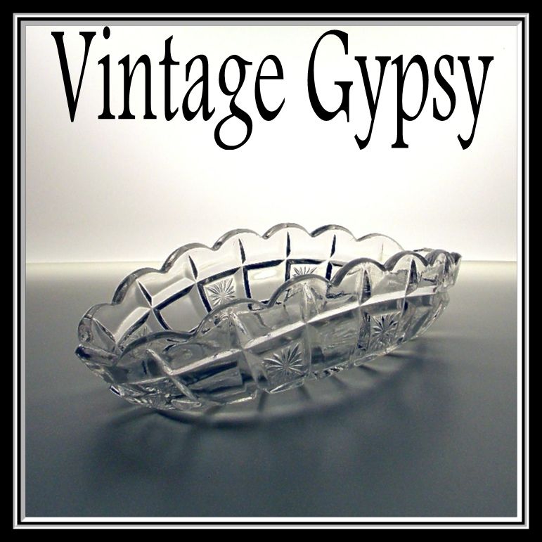 Tarentum Glass Calling Card Dish "Verona", c. 1910 Tarentum Glass Calling Card Dish "Verona", c. 1910