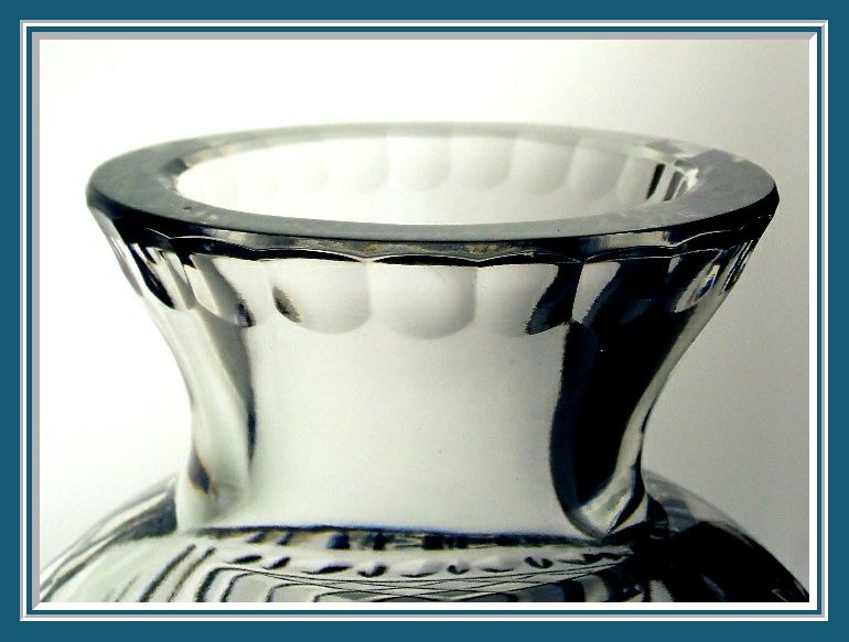 Very Heavy Brilliant Cut Glass Vase...Beautiful! Very Heavy Brilliant Cut Glass Vase...Beautiful!