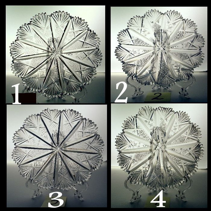 Fabulous Old Hand Cut Desert Plates ~Set of Six~ Fabulous Old Hand Cut Desert Plates ~Set of Six~