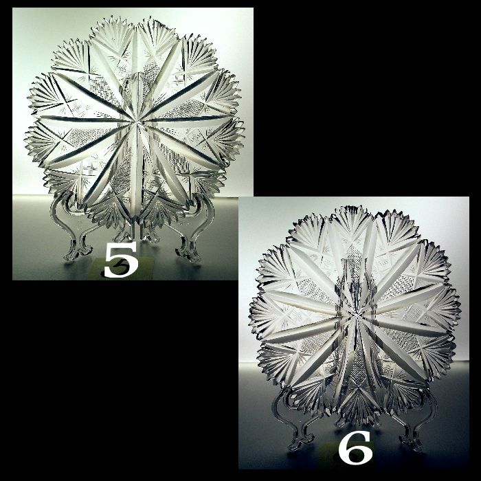 Fabulous Old Hand Cut Desert Plates ~Set of Six~ Fabulous Old Hand Cut Desert Plates ~Set of Six~