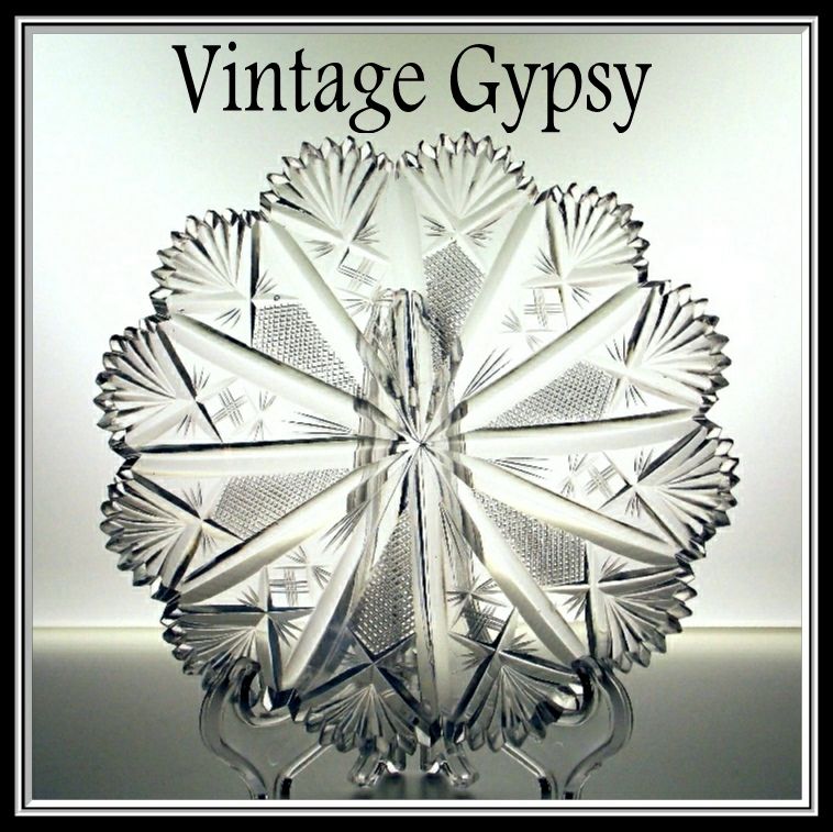Fabulous Old Hand Cut Desert Plates ~Set of Six~ Fabulous Old Hand Cut Desert Plates ~Set of Six~