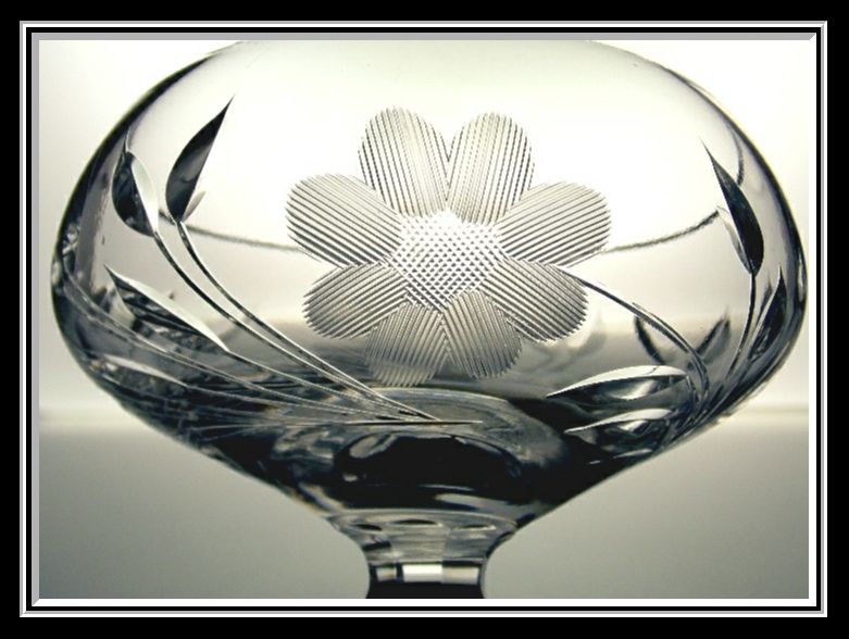 Vintage Cut Crystal Compote Vintage Cut Crystal Compote
