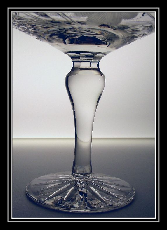 Vintage Cut Crystal Compote Vintage Cut Crystal Compote