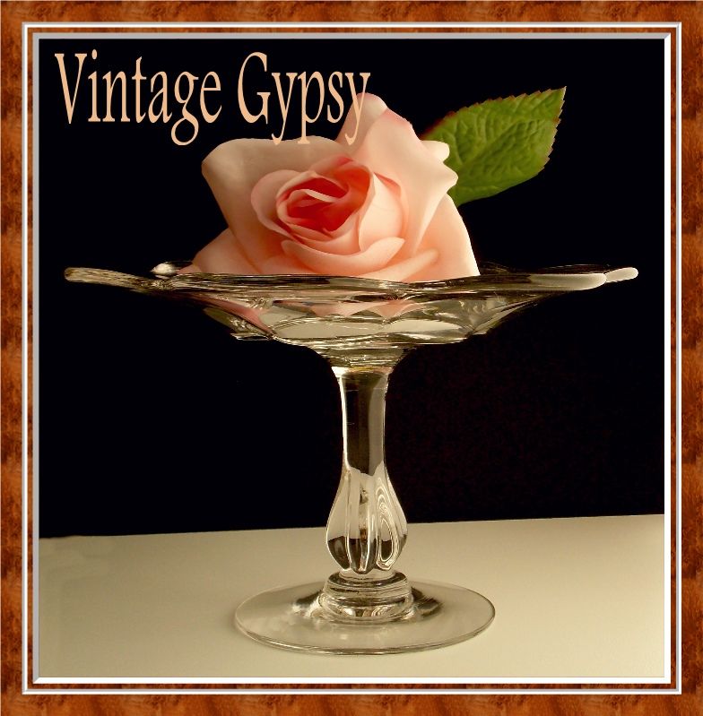 Duncan Miller Canterbury Pressed Pattern Glass Footed Plate Duncan Miller Canterbury Pressed Pattern Glass Footed Plate