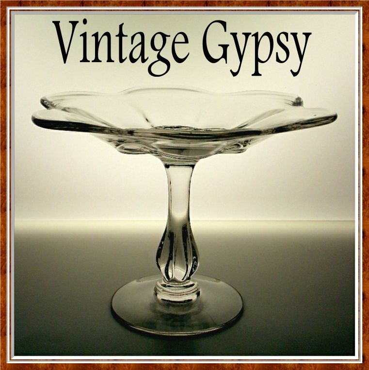 Duncan Miller Canterbury Pressed Pattern Glass Footed Plate Duncan Miller Canterbury Pressed Pattern Glass Footed Plate