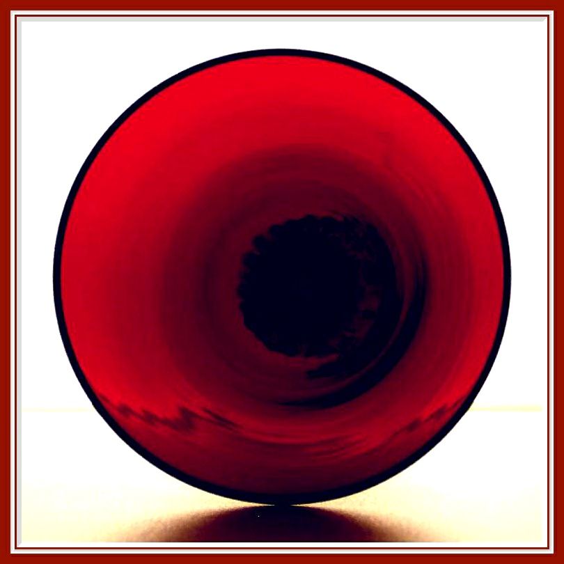 Golf Ball Ruby Footed Tumbler, Morgantown, 1928 - 1971, Golf Ball Ruby Footed Tumbler, Morgantown, 1928 - 1971,
