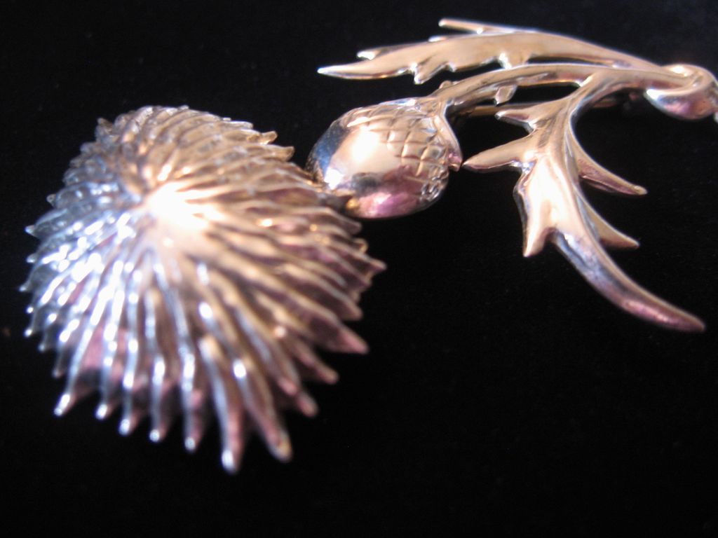 Beautiful Lang Sterling Thistle Pin -Brooch -Pendant Beautiful Lang Sterling Thistle Pin -Brooch -Pendant