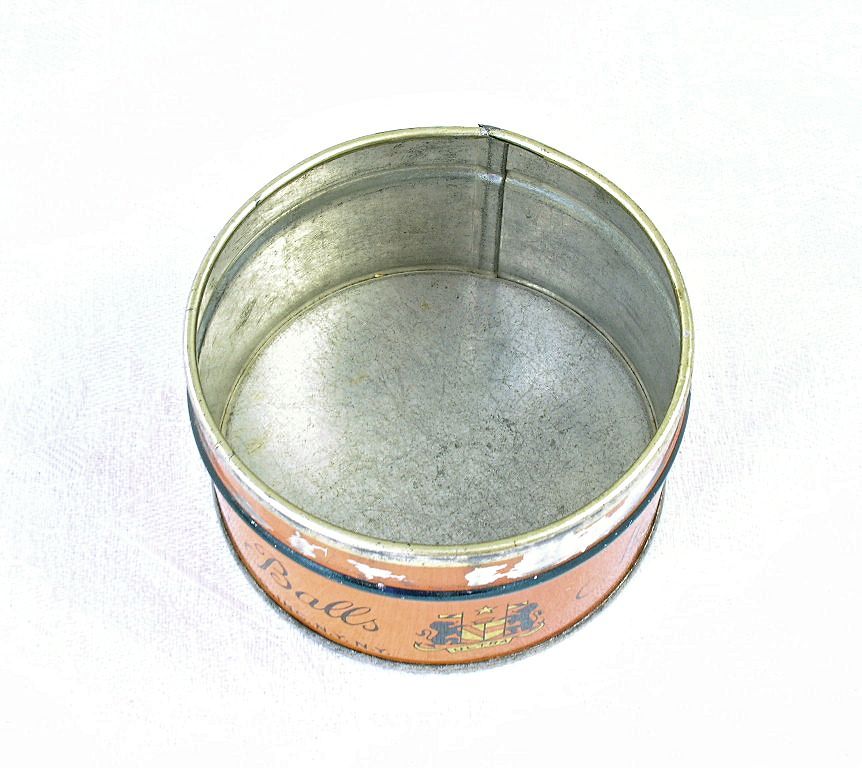 Vintage Advertising Mayfair Tea Balls Tin Container Dated Sep 20 1932 Vintage Advertising Mayfair Tea Balls Tin Container Dated Sep 20 1932