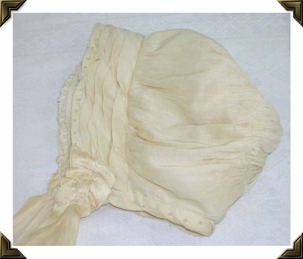 Endearing Hand Made Vintage Baby Doll Bonnet/Hat Endearing Hand Made Vintage Baby Doll Bonnet/Hat