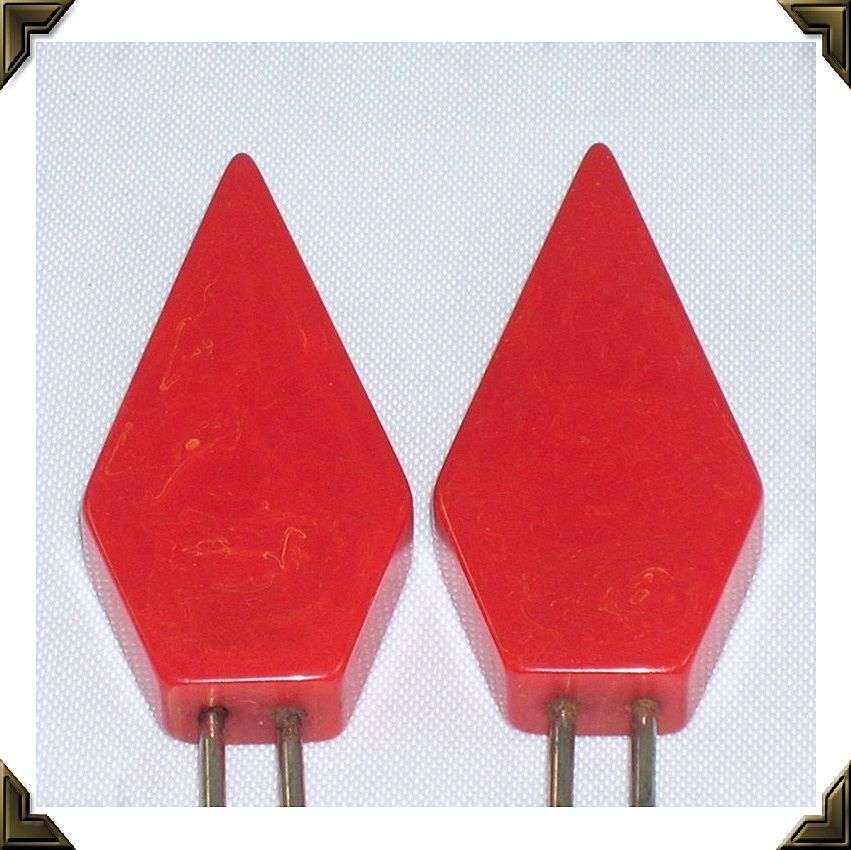 Set of 8 Cherry Red Bakelite Kob Knob Corn Holders Set of 8 Cherry Red Bakelite Kob Knob Corn Holders
