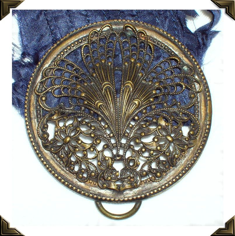 Ornate Victorian 2 Piece Metal Belt Buckle Filigree Open Work Ornate Victorian 2 Piece Metal Belt Buckle Filigree Open Work