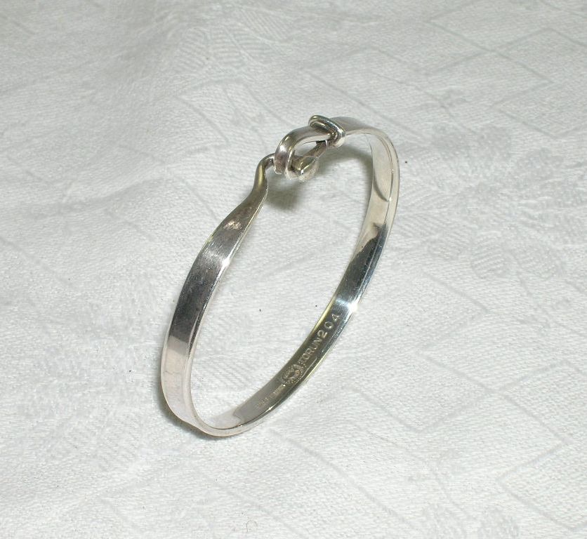 Georg Jensen Hinged Bangle Bracelet 925S Denmark Georg Jensen Hinged Bangle Bracelet 925S Denmark