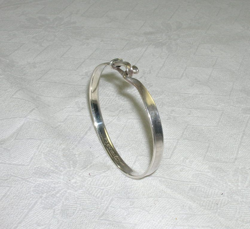 Georg Jensen Hinged Bangle Bracelet 925S Denmark Georg Jensen Hinged Bangle Bracelet 925S Denmark