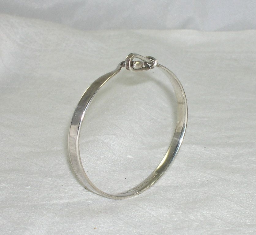 Georg Jensen Hinged Bangle Bracelet 925S Denmark Georg Jensen Hinged Bangle Bracelet 925S Denmark