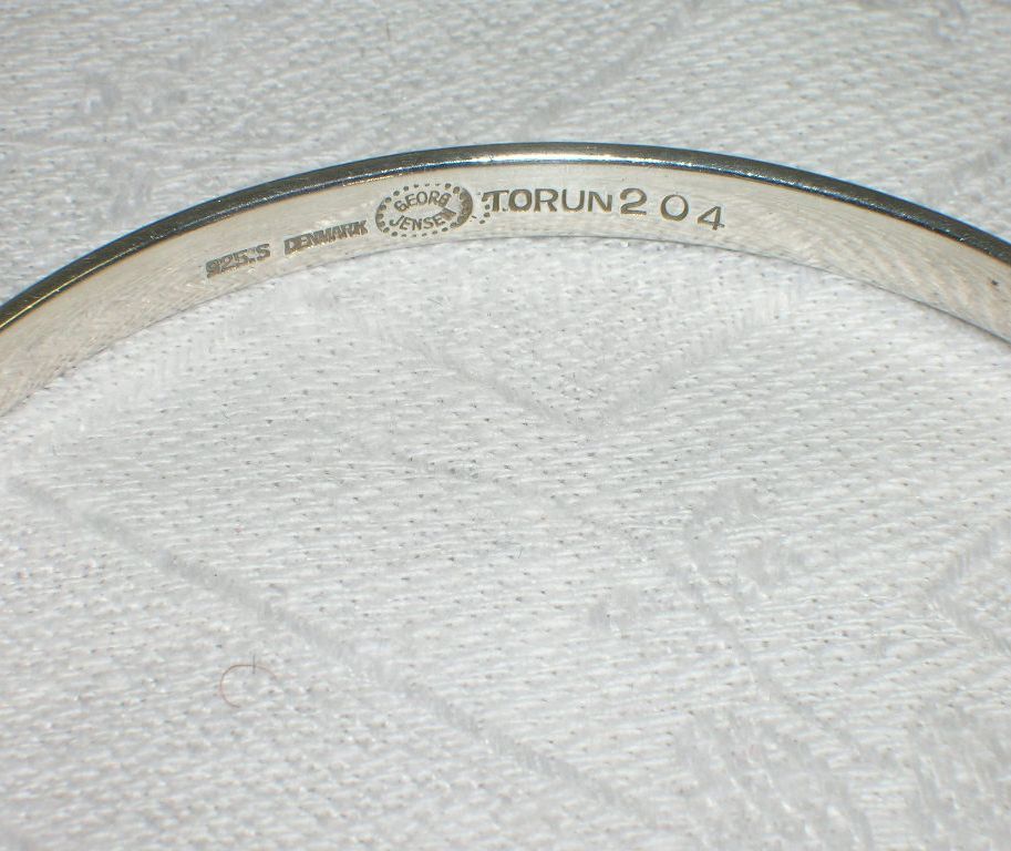 Georg Jensen Hinged Bangle Bracelet 925S Denmark Georg Jensen Hinged Bangle Bracelet 925S Denmark