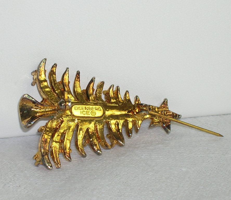 Eisenberg Ice Vintage Rhinestone Christmas Tree Pin Brooch Eisenberg Ice Vintage Rhinestone Christmas Tree Pin Brooch