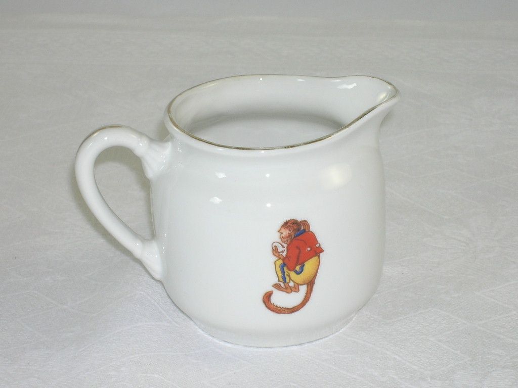 Sweet Vintage Porcelain Creamer Children Cat Dog Monkey OG Germany Sweet Vintage Porcelain Creamer Children Cat Dog Monkey OG Germany