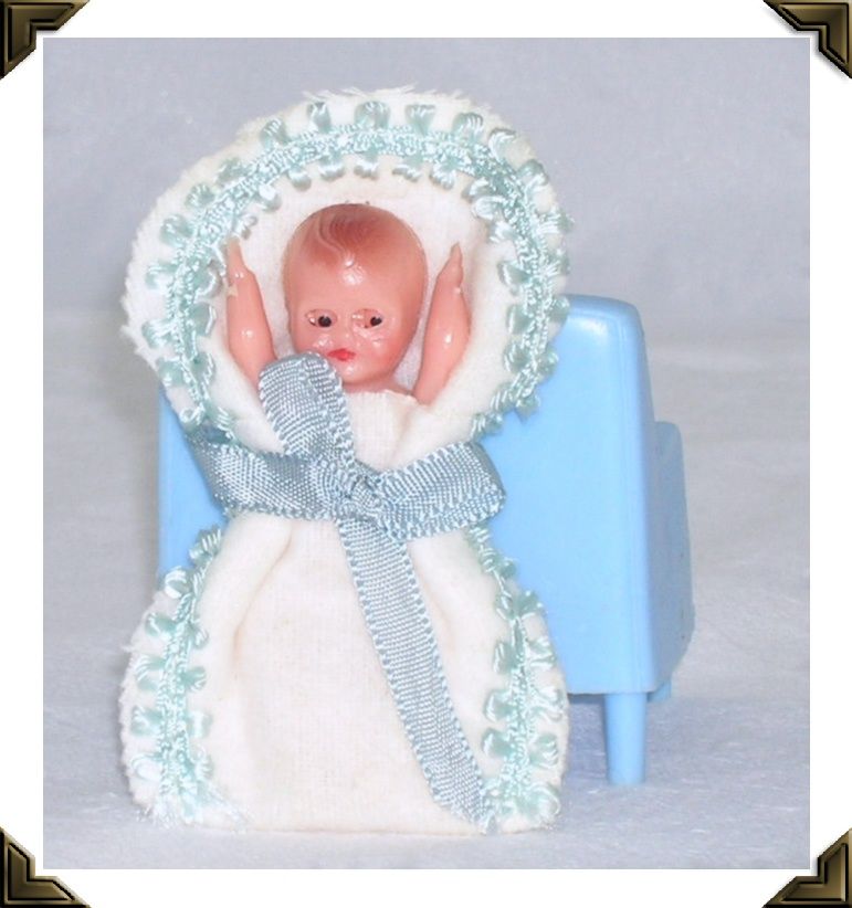 Vintage Miniature Sleep Eye Baby Doll Jointed Arms & Legs Vintage Miniature Sleep Eye Baby Doll Jointed Arms & Legs