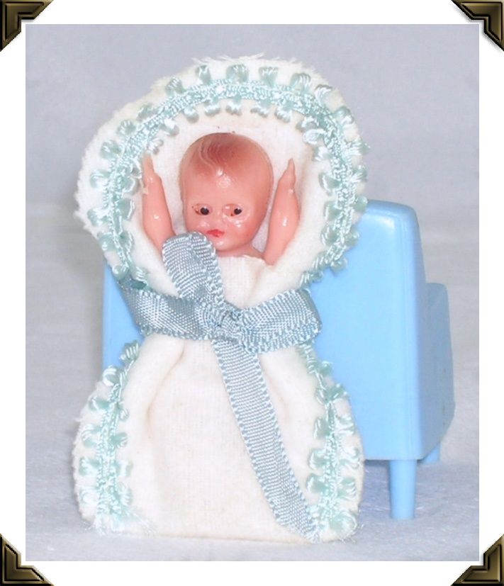 Vintage Miniature Sleep Eye Baby Doll Jointed Arms & Legs Vintage Miniature Sleep Eye Baby Doll Jointed Arms & Legs