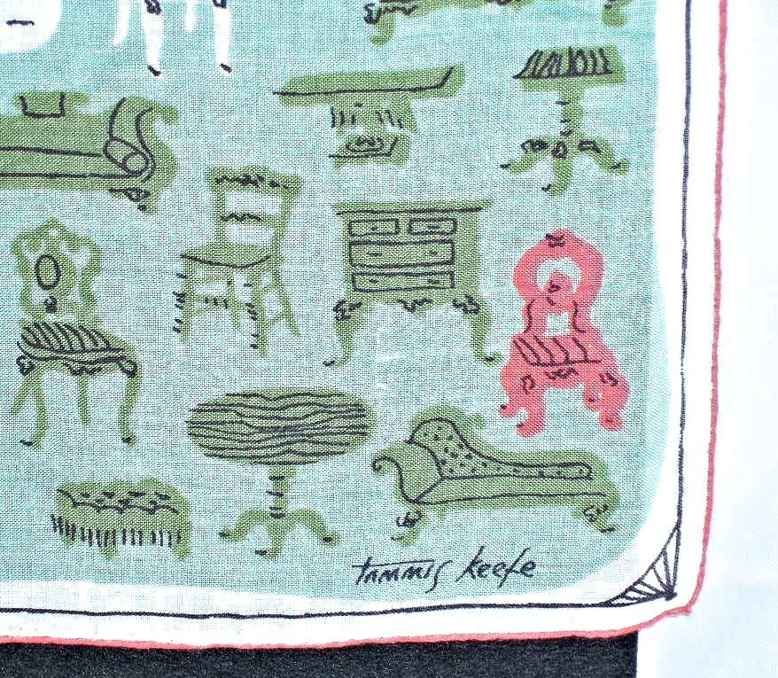 Designer Tammis Keefe Shabby Chic Furniture Décor Handkerchief/Hanky Designer Tammis Keefe Shabby Chic Furniture Décor Handkerchief/Hanky