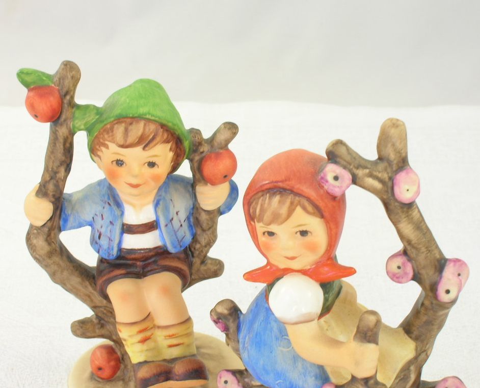 2 Endearing Classic Goebel Hummel Figurines Apple Tree Girl Apple Tree Boy 2 Endearing Classic Goebel Hummel Figurines Apple Tree Girl Apple Tree Boy