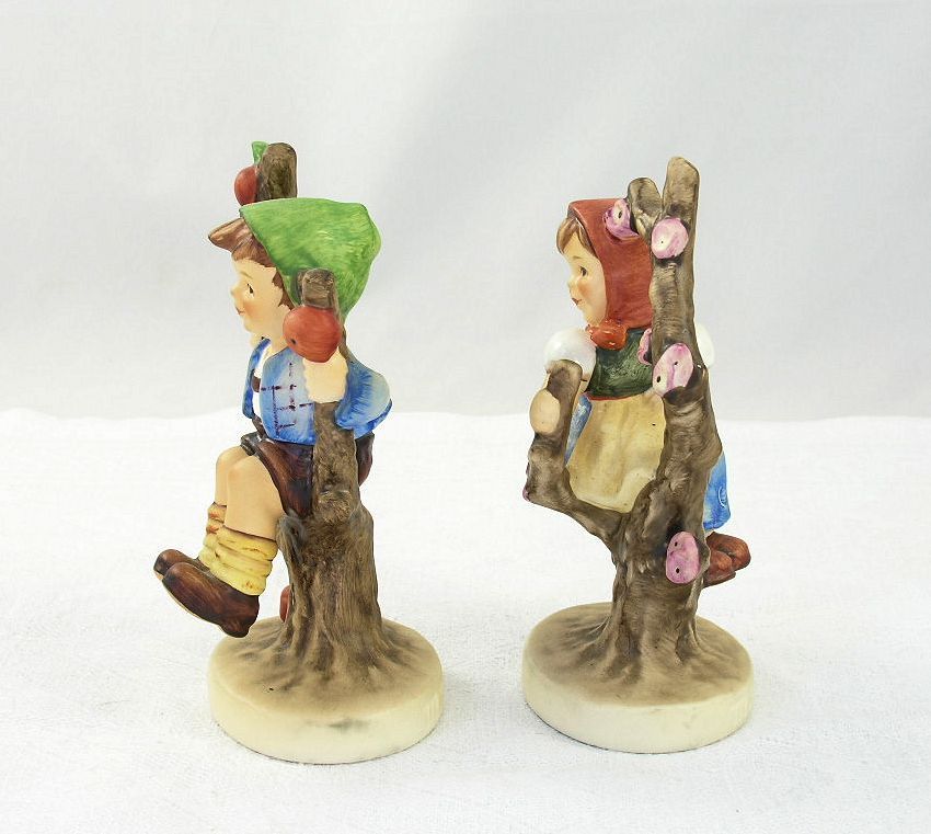 2 Endearing Classic Goebel Hummel Figurines Apple Tree Girl Apple Tree Boy 2 Endearing Classic Goebel Hummel Figurines Apple Tree Girl Apple Tree Boy