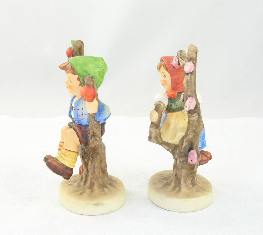 2 Endearing Classic Goebel Hummel Figurines Apple Tree Girl Apple Tree Boy 2 Endearing Classic Goebel Hummel Figurines Apple Tree Girl Apple Tree Boy